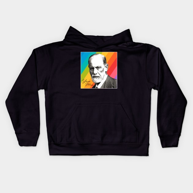 Sigmund Freud - Your Mom Kids Hoodie by valentinahramov